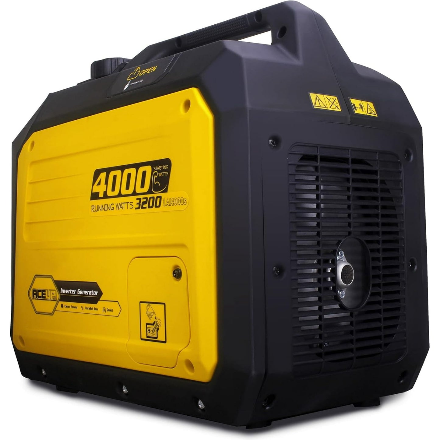 Aceup Energy 4000 Watt Portable Inverter Generator, Gas Powered Generator Quiet for Home, 3500W RV-Ready, EPA Compliant