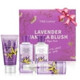 Vital Luxury Bath & Body Set,Lavender Scent for Unisex,with Body Lotion,Mist,Gel and Hand Cream