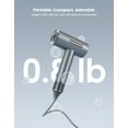 Ionic Hair Dryer, OEIKPFN High Speed Blow Dryer with Diffuser & 110,000 RPM Brushless Motor for Fast Drying, Gray