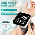 IESWKP Blood Pressure Monitor, Wrist Blood Pressure Monitor with Large LED Display Automatic Voice Broadcast BP Monitor for Home Use, 2 Users 180 Recordings