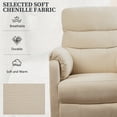 Power Recliner Chair Living Room with Adjustable Backrest and Footrest, Electric Recliner Chair for Adults, Luxurious Chenille Fabric (Beige)