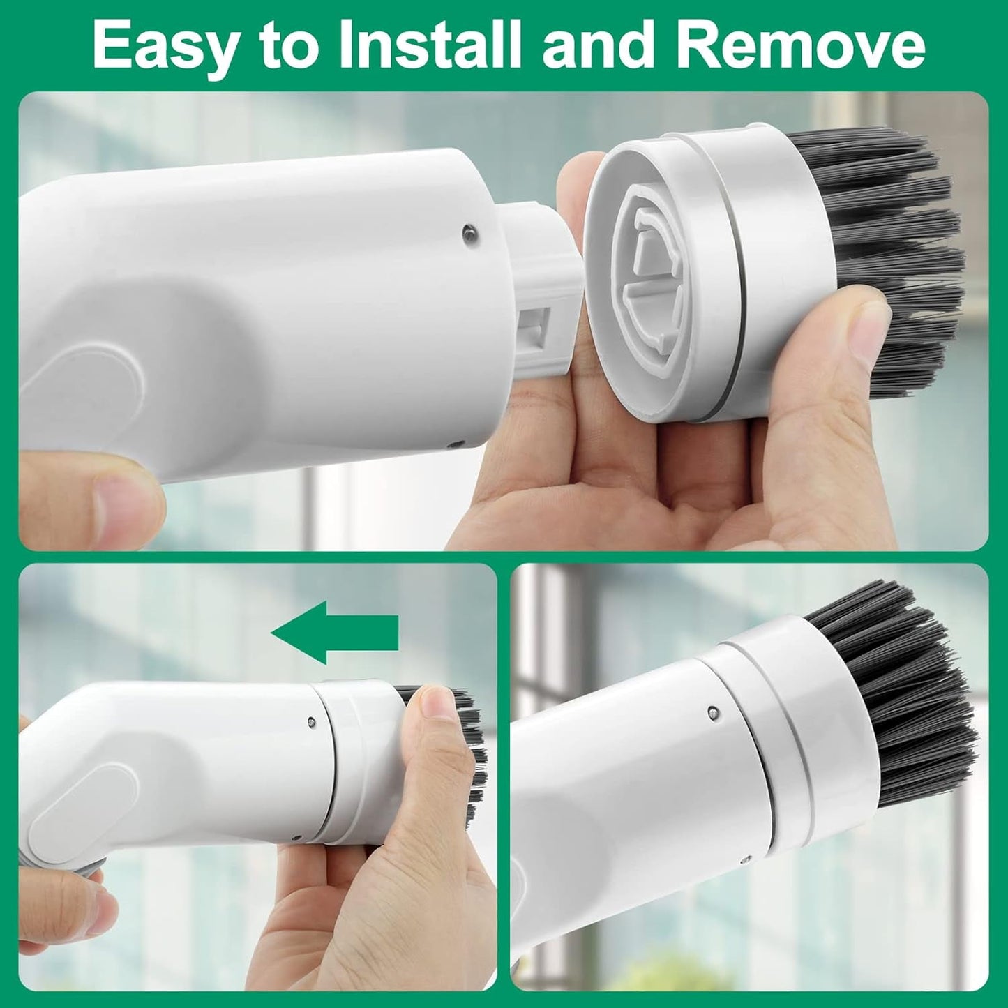 EvoFine Waterproof Rechargeable Electronics Cleaning Brush, White, New, 1 Total Count, 1 Pack