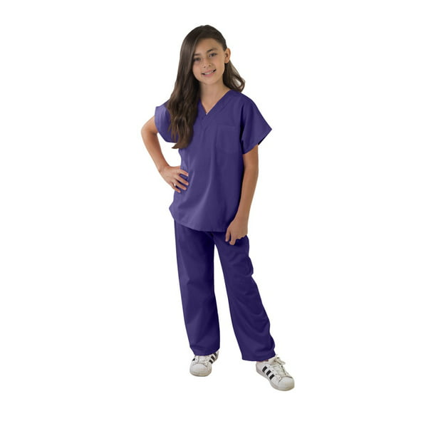 M&M Scrubs - Kids Scrubs Super Soft Children Scrub Set Kids Doctor Dress up
