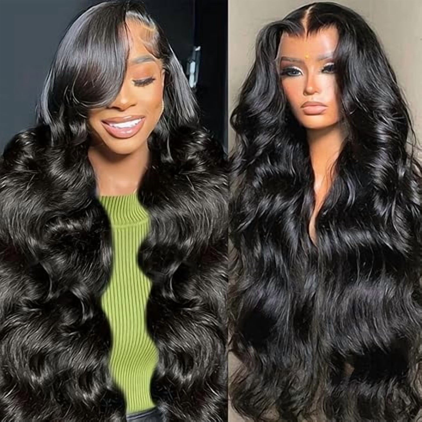 26 Inch Body Wave Lace Front Wigs Human Hair 200% Density Frontal Wigs Human Hair Wigs for Women 13x4 HD Lace Front Wigs Human Hair Pre Plucked with Baby Hair