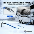 Ktoebyco 15FT Heated Water Hose for RV, Self-Regulating Anti-Freeze Hose -45°F, Lead & BPA Free
