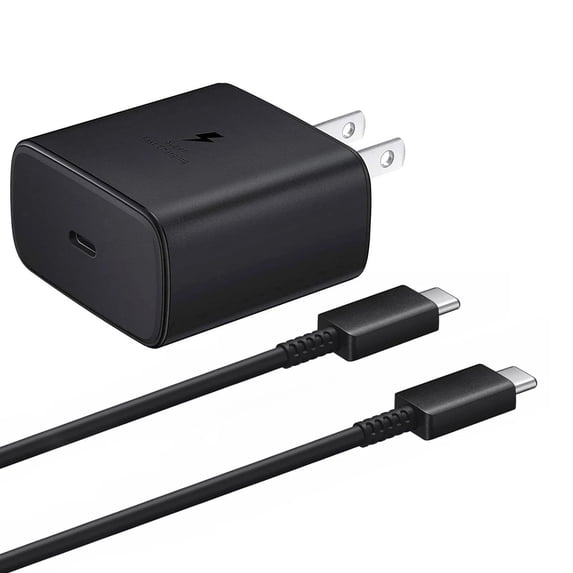 45W USB-C Super Fast Wall Charger with 5A Cable — for Samsung Galaxy S23, S22 Ultra, Tab & More