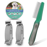UrbanX Natural Ingredients, Flea and Tick Prevention and Treatment Collar for German Shepherd Dog and Other Large Size Herding Dogs Dogs. Waterproof & Adjustable. (2 Pack with Comb)