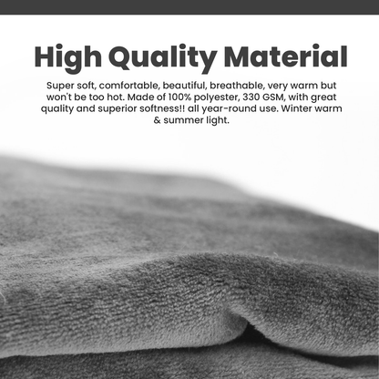Strlinen Travel Blanket and Pillow - Premium Soft 2 in 1 Airplane Blanket with Soft Bag Pillowcase, Hand Luggage Sleeve and Backpack Clip (Grey)