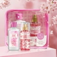BBlove Bath and Body Care Set,Japanese Cherry Blossom Scents,Bath&Body 2 Set,with Body Lotion,Mist