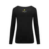 M&M SCRUBS Women's Long Sleeve Scoop-Neck T-Shirt Under Scrub (Black, X-Small)