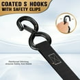 UNTIMATY 4 Pack Ratchet Straps with Hook Cargo Straps Heavy Duty Tie Down Straps with Safety S Hooks, Rubber Grips and Soft Loops,1 in × 15ft ,1800 LB Break Strength