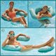 Intera Mosaic 3-in-1 Pool Chair Lounge, Inflatable Pool Float, Multi-Purpose Pool Chair (Lounge, Drifter, Chair), Green Mosaic