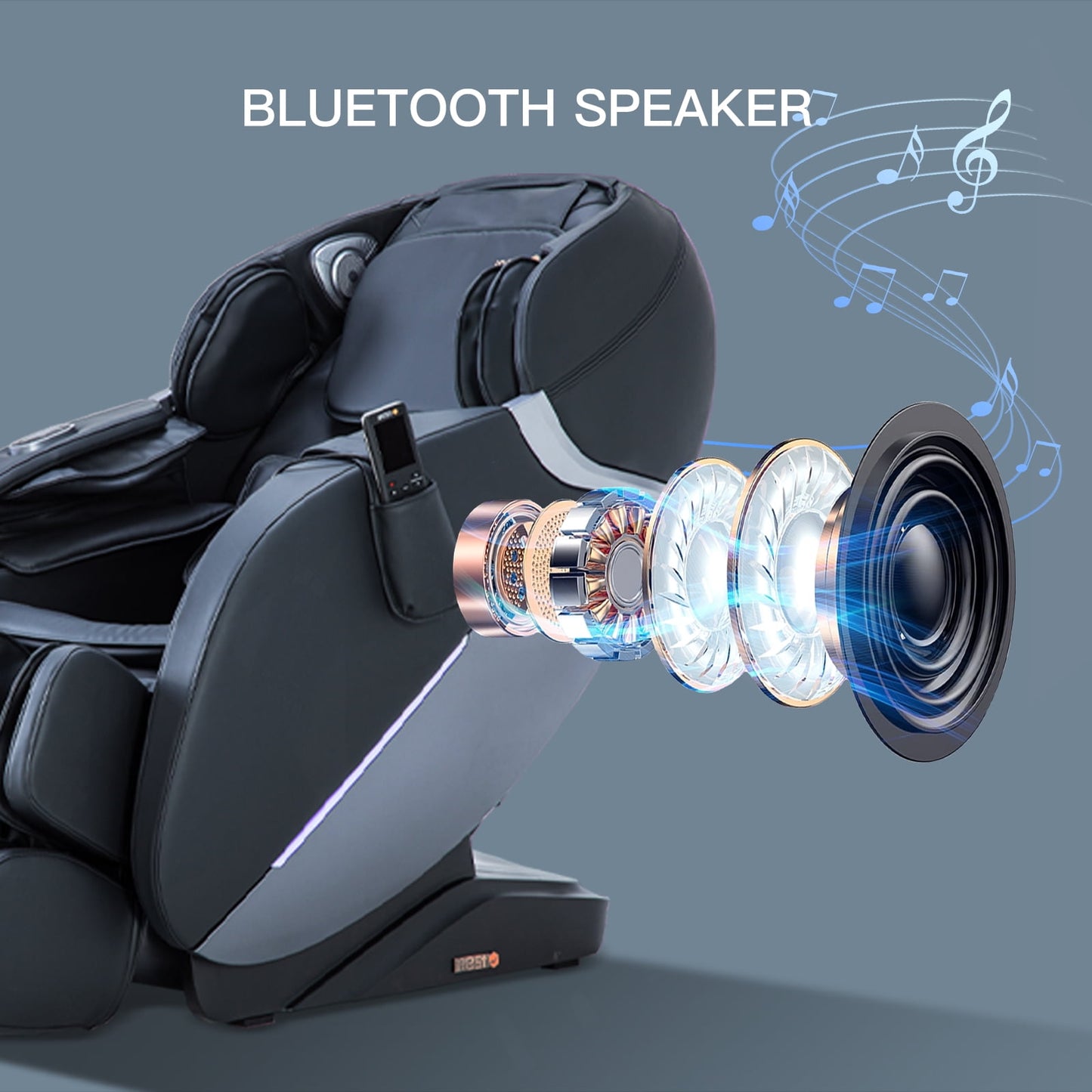 Full Body Massage Chair,Shiatsu Recliner with Zero Gravity,Bluetooth, Heat Therapy, Black