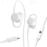 UrbanX USB-C Wired Digital Earbud Headset Compatible with OnePlus 10 Pro and all other Type C Audio Jack Phones – White