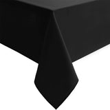 100% Cotton Table Cloth Beautiful & Decorative Great for Buffet Table, | Rectangle Tablecloth (60-Inch x 90-Inch, Black).