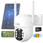 4G LTE Cellular Security Camera Wireless Outdoor, No WiFi Solar Powered Camera for Farms, Ranches, Estates Surveillance, 2K Color Night Vision, 360°PTZ, 2-Way Audio, PIR Motion Sensor