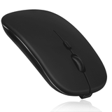 Bluetooth Rechargeable Mouse for Dell Inspiron 15.6'' Laptop Bluetooth Wireless Mouse Designed for Laptop / PC / Mac / iPad pro / Computer / Tablet / Android Midnight Black