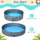 Intera Foldable Dog Swimming Pool - Portable Collapsible PVC Pet Bathing Tub for Large Dogs Cats
