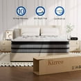 Kizreo Queen Size Mattress in a Box, Euro Top 12 inch Hybrid, with Cool Gel Memory Foam, Individual Pocket Coil, Silent Sleep, Pressure Relief, Medium