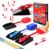 Boxgear Racer and Rocket 2 in 1 Car Racer and Rocket Launcher for Kids Ages 5 and Above – Funny Toy Rocket Launcher for Kids and 2 Air Powered Racer Cars for Indoor and Outdoor Play