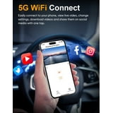 ODREY Dash Cam Front and Rear, 4K+2.5K 5G WiFi & WDR Dash Camera for Car with 64GB Card dashcam, G-Sensor, Super Night Vision, Loop Recording, Parking Mode