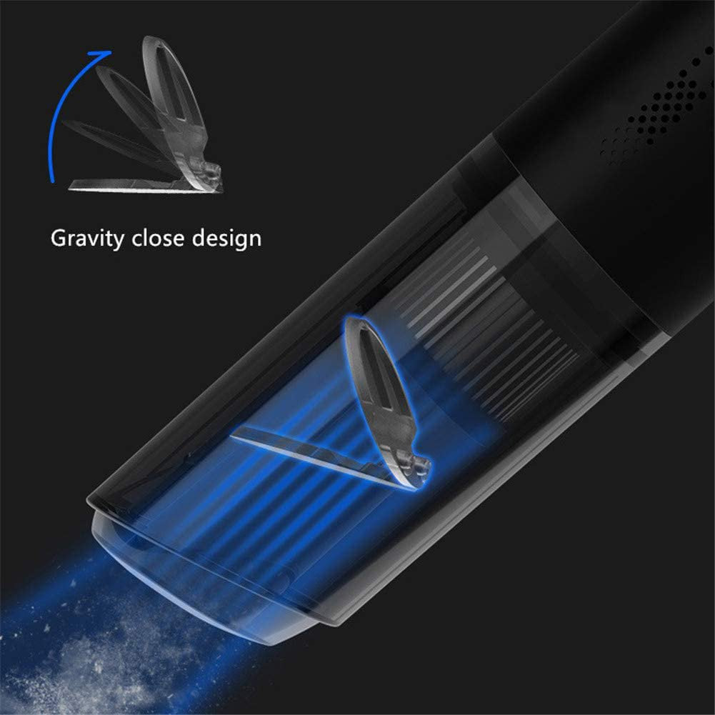 Cordless Handheld Car Vacuum — Rechargeable Mini Vacuum with Washable Filter & Crevice Tools