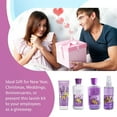 Vital Luxury Bath & Body Set,Lavender Scent for Unisex,with Body Lotion,Mist,Gel and Hand Cream