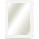 William Magnetic Locker Mirror - 5" x 7" Best for College School Locker,Bathroom,Office Cabinets,High Quality Glass Framed,Travel Friendly-White