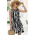 MLDRA Dresses for Women Skirts Sleeveless Boho Beach Mini Dress Casual Flowy with Pockets Spring Summer Trendy 2025