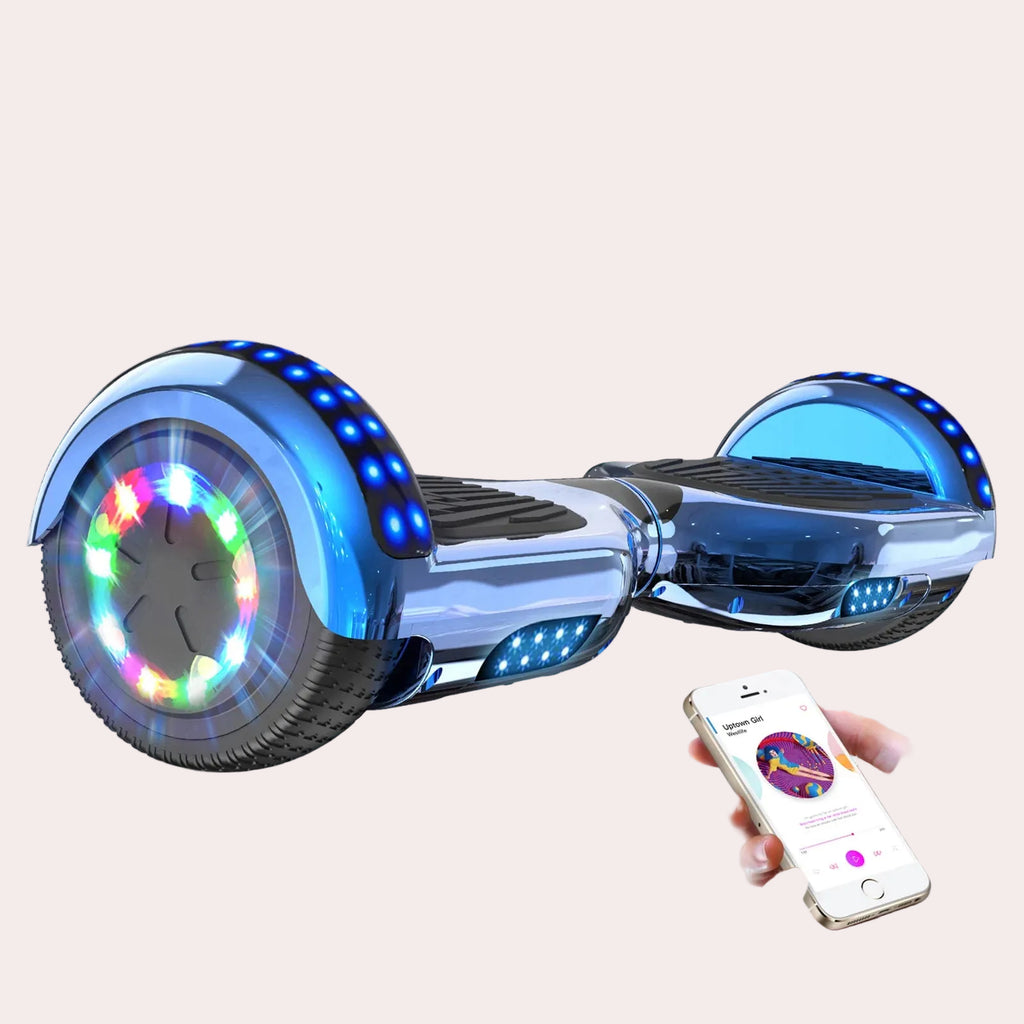 6.5 Inch Hoverboard with Bluetooth Speaker & LED Lights | Self-Balancing Two-Wheel Scooter for Kids & Adults