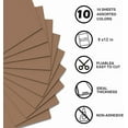 10 PC Brown Eva Foam Sheets Crafts 9x12 Inch 2mm Halloween Craft Foam Paper for Party Preschoolers Classroom Decor Scrapbooking DIY Cosplay(10 Sheets)