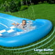 Lavinya Slip and Slide Patio Toy - Water Slide Sprinkler 3 Bodyboards Backyard Waterslide Games with Double racing lanes Summer Outdoor Splash Water Toys Fun Play
