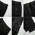 MLDRA Men's Cargo Pants Sweatpants Jogger Work Trousers Relaxed Fit Casual Lightweight Slacks with Multi Pockets Black