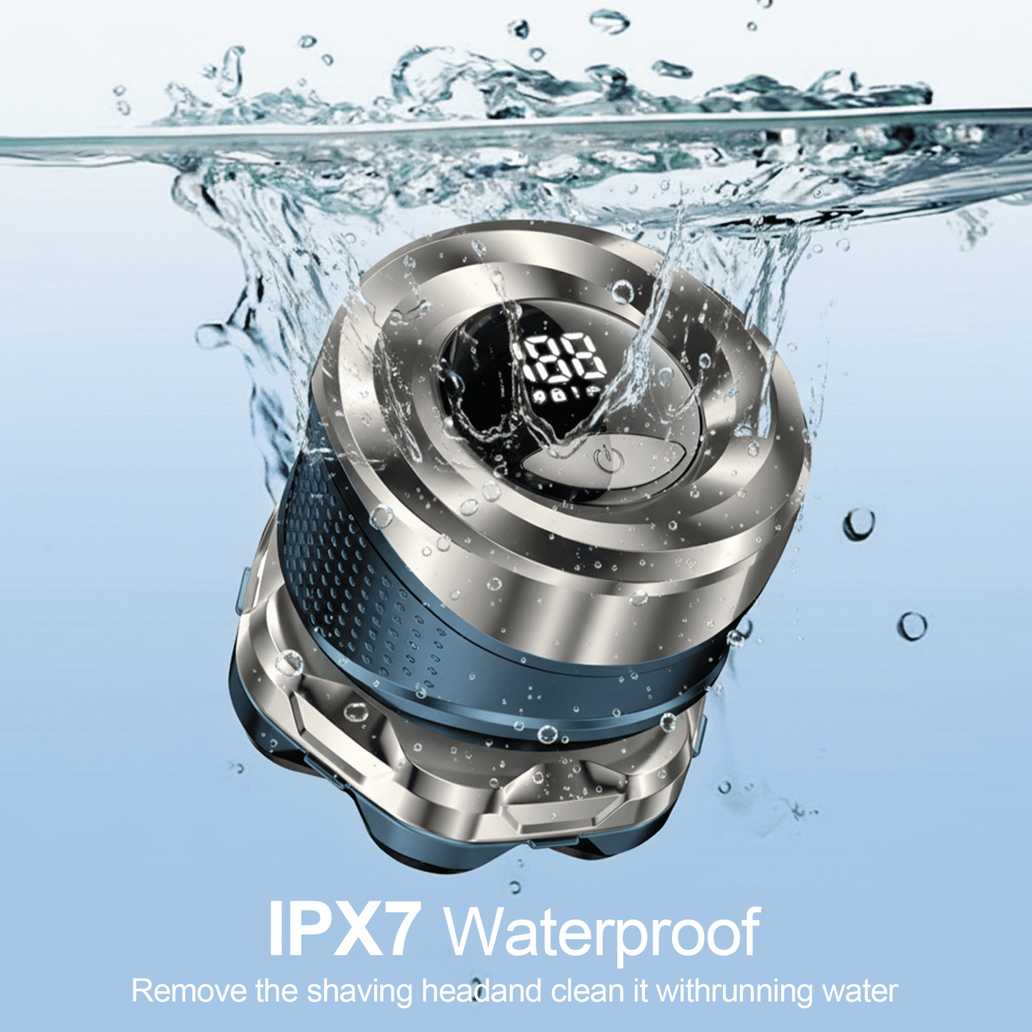 Head Shaver for Bald Men: Electric Bald Razor -IPX7 Wet & Dry Shaving- 7 Floating Heads for Ultimate Comfort - Rechargeable Grooming Kit for Scalp/Face/Beard -Ergonomic Grip