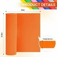 Orange 6mm Eva Foam Sheets, Halloween Crafts Foam, 49"x13.9" Eva Foam Roll High Density 86kg/m3 for Cosplay Supplies, DIY, Cards Making,School