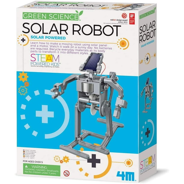Terra Green Science Solar Robot Kit - Green Energy Robotics, Eco-Engineering, for Girls & Boys 5+ (Packaging May Vary)