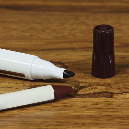 Furniture Repair Kit Wood Markers - Set of 12 - Markers and Wax Sticks with Sharpener Kit, for Stains, Scratches, Wood Floors, Tables, Desks, Carpenters, Bedposts