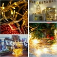 33ft (10m) USB Christmas Lights with Remote Control - 100 LED Warm White String Lights, 8 Lighting Modes, Waterproof for Indoor Outdoor Holiday Decor, Tree, Party, Wedding