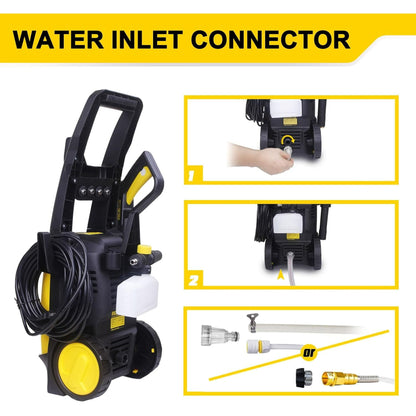 Aceup Energy 4000 PSI 2.6GPM Portable Electric Pressure Washer for Cars Fences Patios Driveways, Lightweight