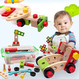 Wooden Baby Toys Set Stacking Blocks Children Kids Educational Play Toys Gift