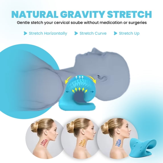 Strlinen Cervical Neck Stretcher – Neck & Shoulder Relaxer, Traction Device for Spine Alignment & Posture Support