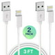 Lion's Dream Charger Lightning Cable Set Infinite Power, 2 Pack 3FT USB Cable, Compatible with iPhone 13/Xs, Xs Max, XR, X, 8, 8 Plus, 7, 7 Plus, 6S, 6S Plus,iPad Air, Mini, Case, Charging Cord
