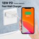 USB-C Charger Set, 18W Adaptive Charger For Samsung Galaxy Note 10, Charge up to 60% faster charging! UL Certified, comes with 6ft Type-C Cable + Adaptive Wall Charger