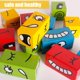 Face Changing Cube,Wooden Expressions Matching Block Puzzles Building Cubes Toy Board Games Educational Montessori Toys for Kids Ages 2 Years and Up