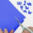Self Adhesive Eva Foam Sheets, Blue 9x12 Inch 2mm Sticky Foam Paper for Halloween Crafts Cardmaking Photo Frames Classroom Scrapbooking Christmas (Blue 10 Sheets)
