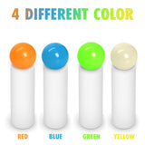 Zeno Glow in the Dark Celling Balls - 4pcs Sticky Wall Balls Stress Toys Set for Kids