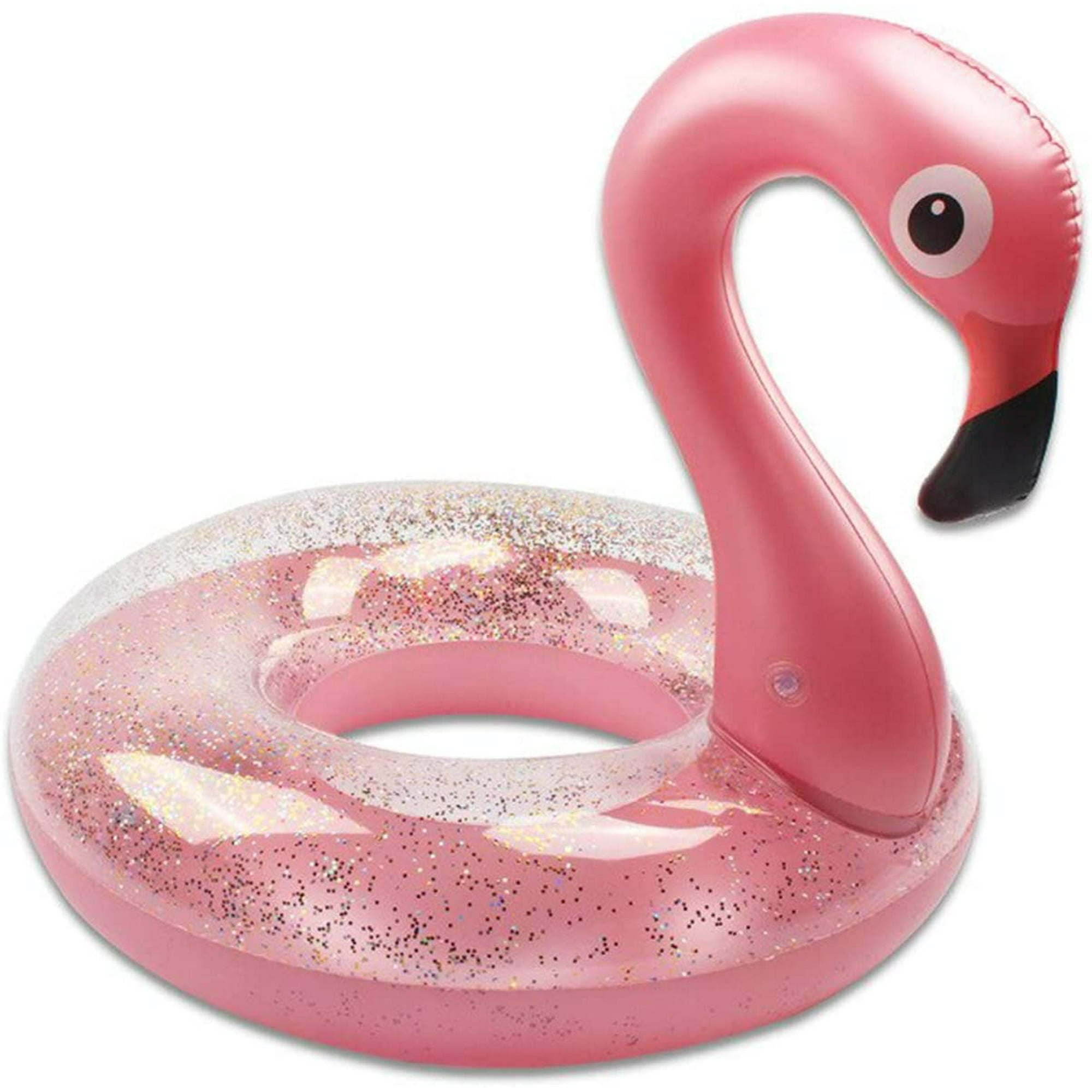 Fleur Inflatable Flamingo Pool Floats for Kids and Adults with Glitters, Fun Beach Water Floaties, Pool Toys, Summer Pool Outdoor Supplies Party Toys for Kids | 36 Inch