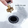 Bathroom Faucets 8 Inch Widespread, Matte Black 3 Hole Sink Faucet with Metal Pop Up Drain, 2 Handle Vanity Faucet, 1.2 GPM Aerator