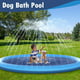 Intera Dog Pool, 59in/67in XXL Splash Sprinkler Pad for Dogs Thickened Durable Upgrade Bath Pool Pet Summer Outdoor Water Toys