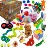 Terra Sensory Fidget Toys Pack - 35pcs Stress Relief and Anti Anxiety Toys for Kids - Cool Fidget Packs with Stress Balls, Fidget Cube, & More for Party Favors, Prizes, Travel, & Pinata Stuffers